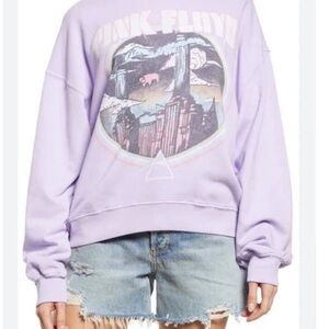 Daydreamer Pink Floyd Animals Tour 1977 French Terry Sweatshirt in Lilac Haze